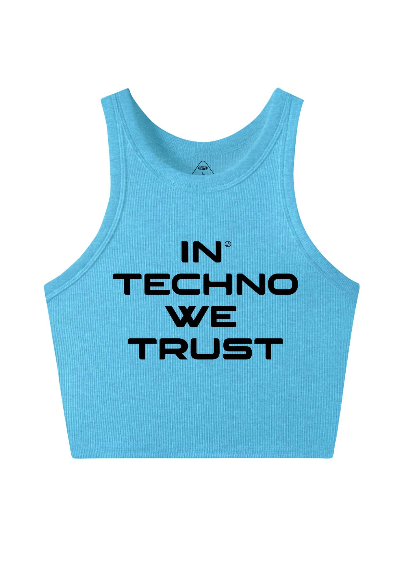 In Techno We Trust Y2K Crop Tank Top Cherrykitten