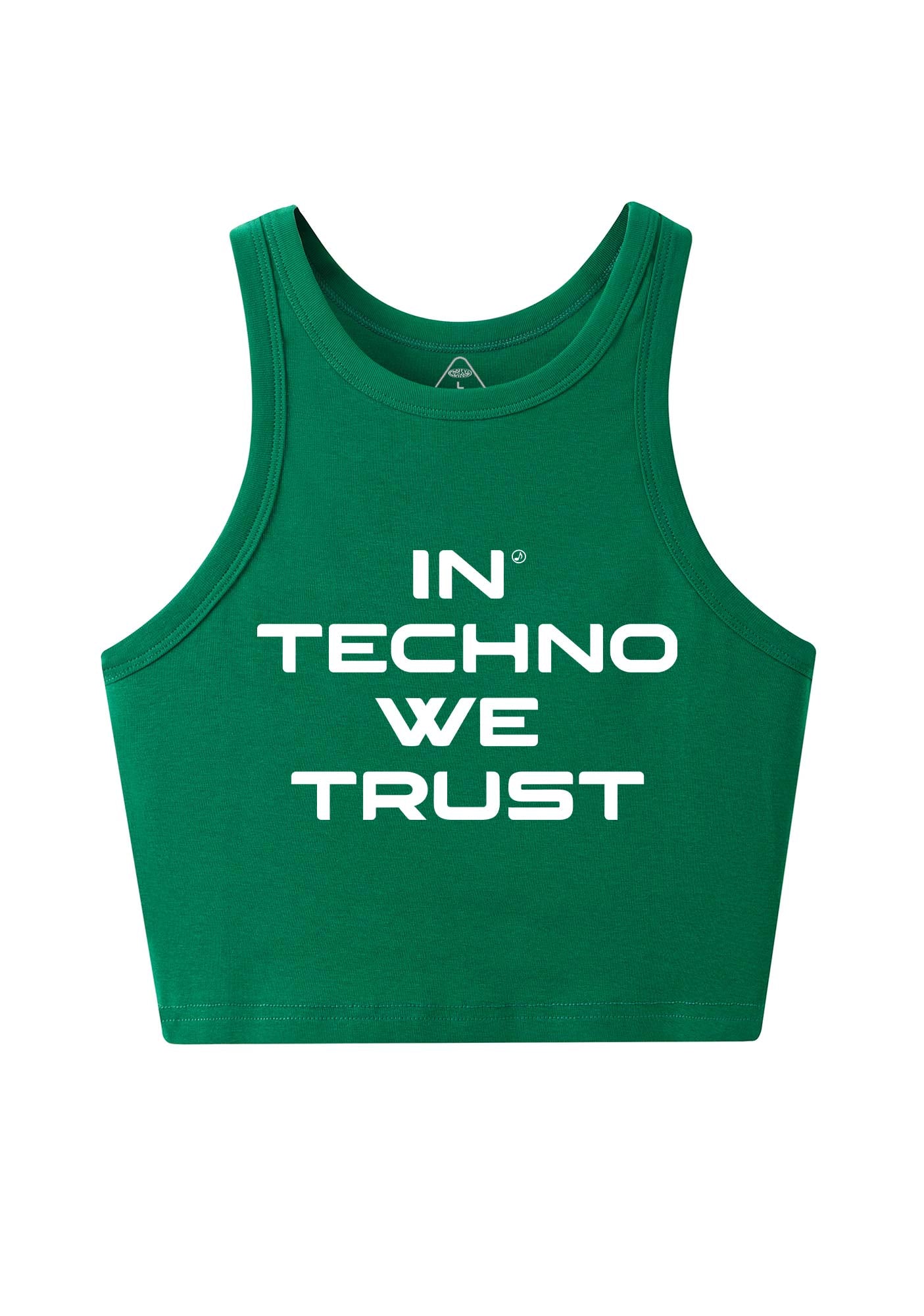 In Techno We Trust Y2K Crop Tank Top Cherrykitten