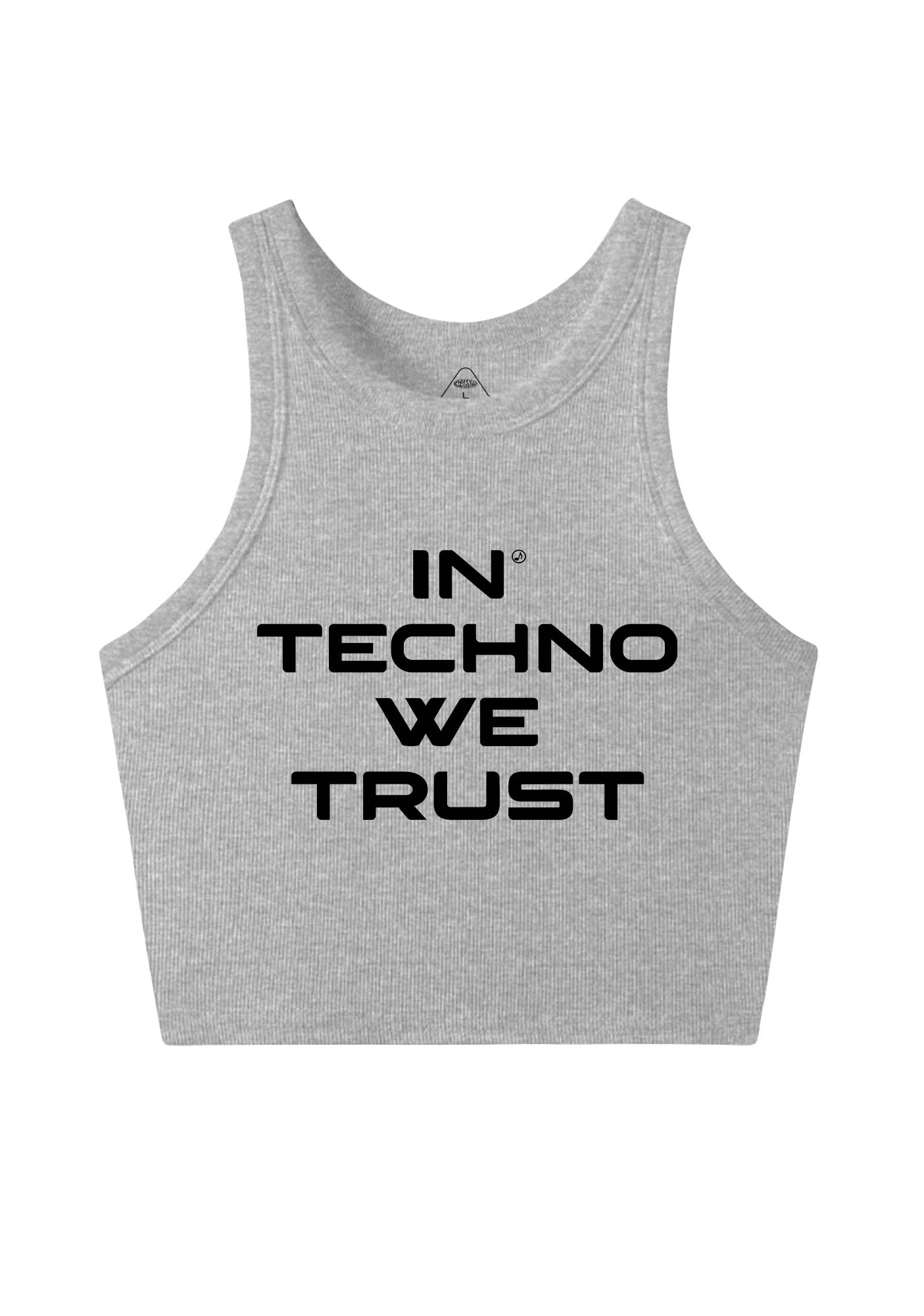 In Techno We Trust Y2K Crop Tank Top Cherrykitten