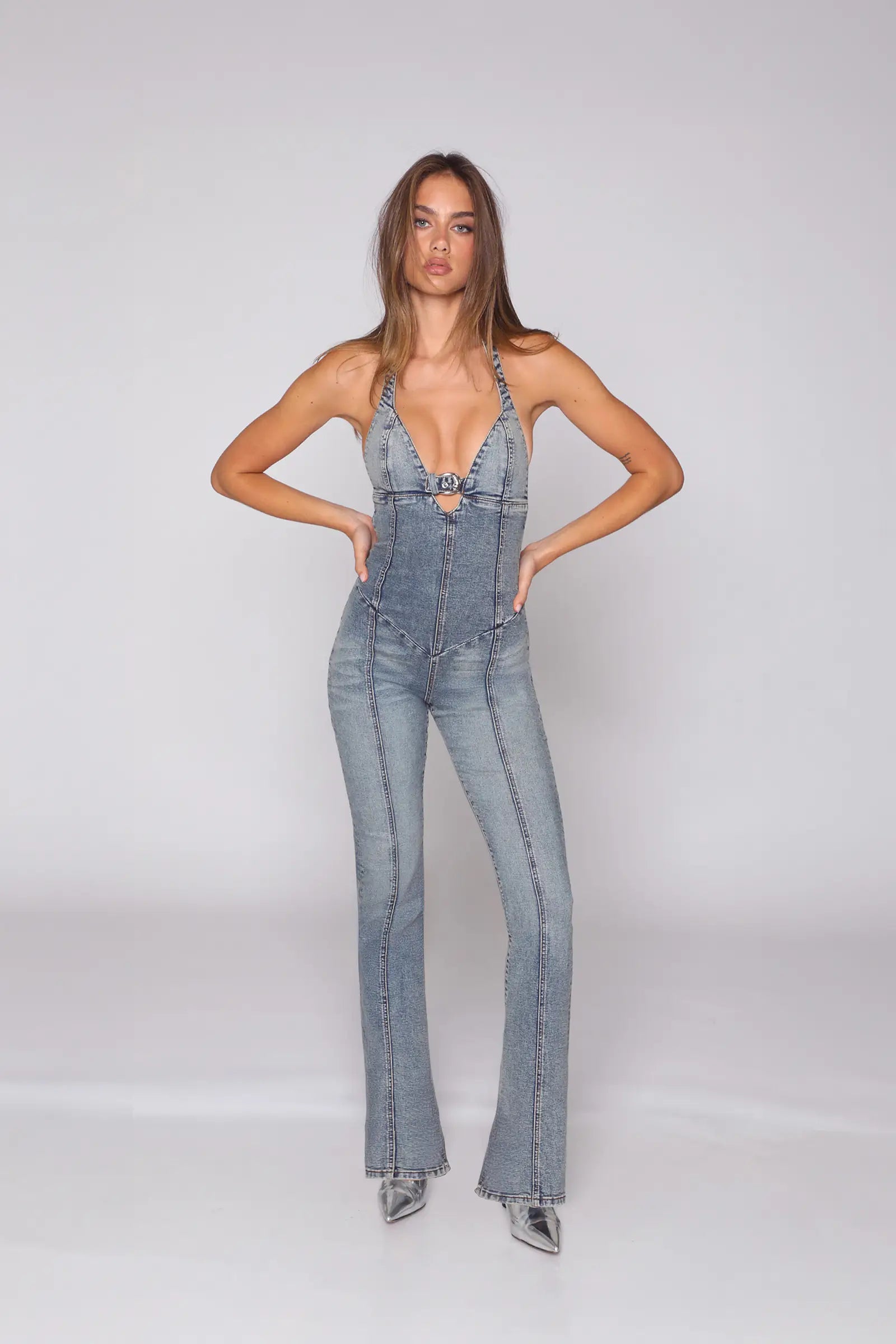Model Off-Duty Jeans Jumpsuit