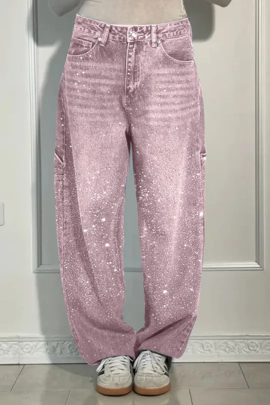 Balloon Carpenter Shine Denim Jeans