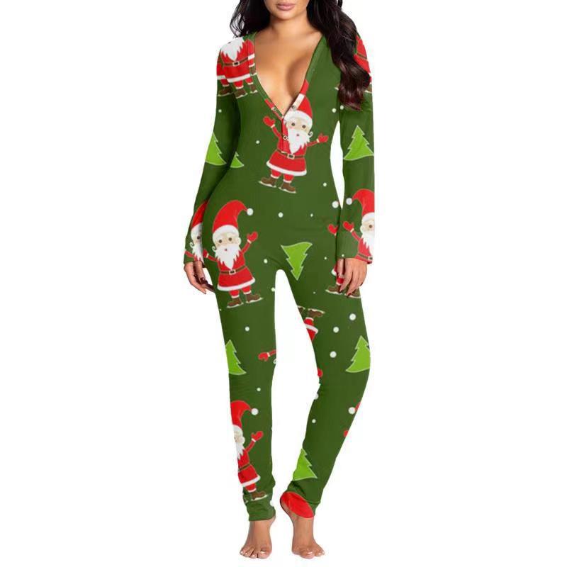 🎄Women Button Flap Sexy Jumpsuit 🎁