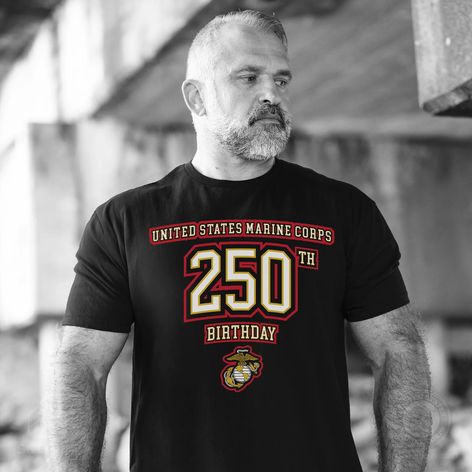 USMC 250th Birthday Athletic T-Shirt