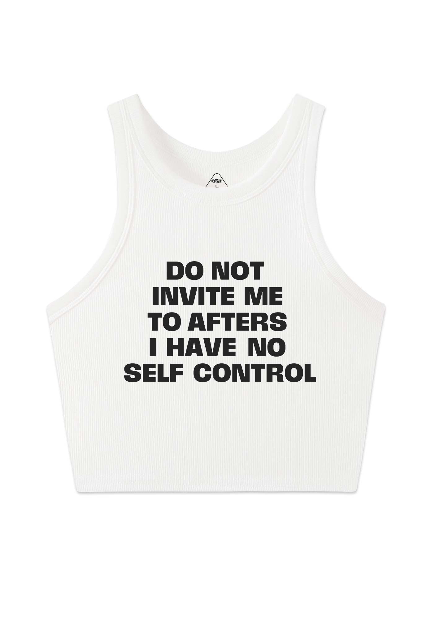 Do Not Invite Me To Afters Y2K Crop Tank Top Cherrykitten