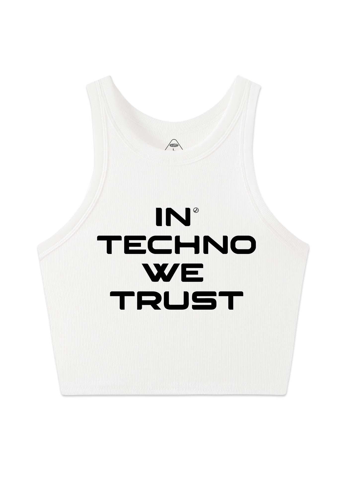 In Techno We Trust Y2K Crop Tank Top Cherrykitten