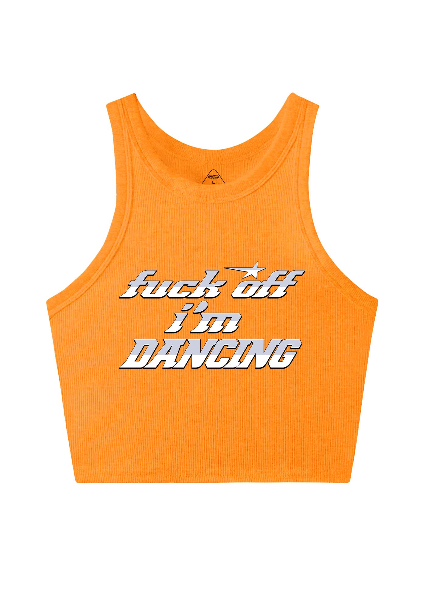 Fxxk Off Im Dancing Y2K Crop Tank Top Cherrykitten