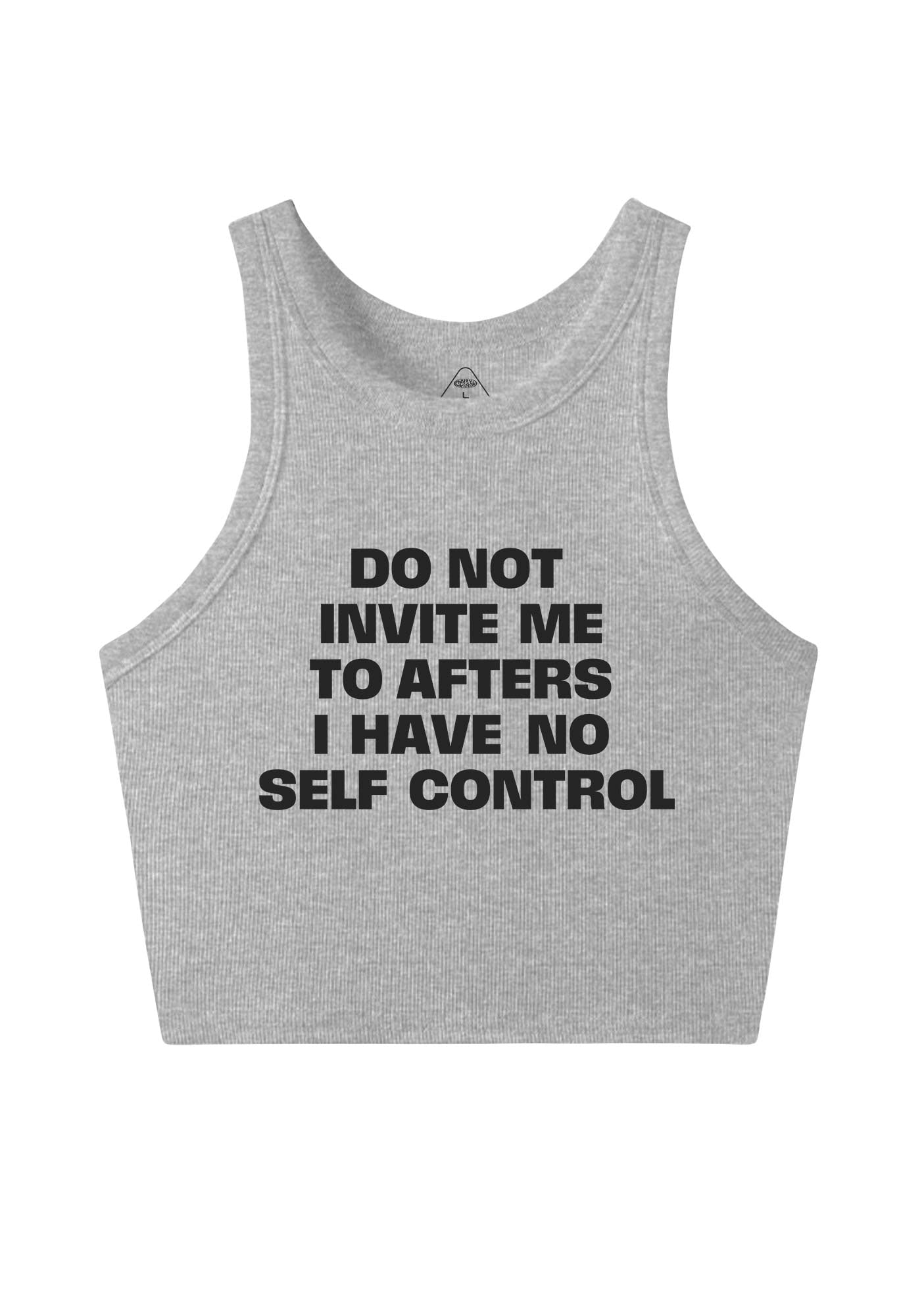 Do Not Invite Me To Afters Y2K Crop Tank Top Cherrykitten