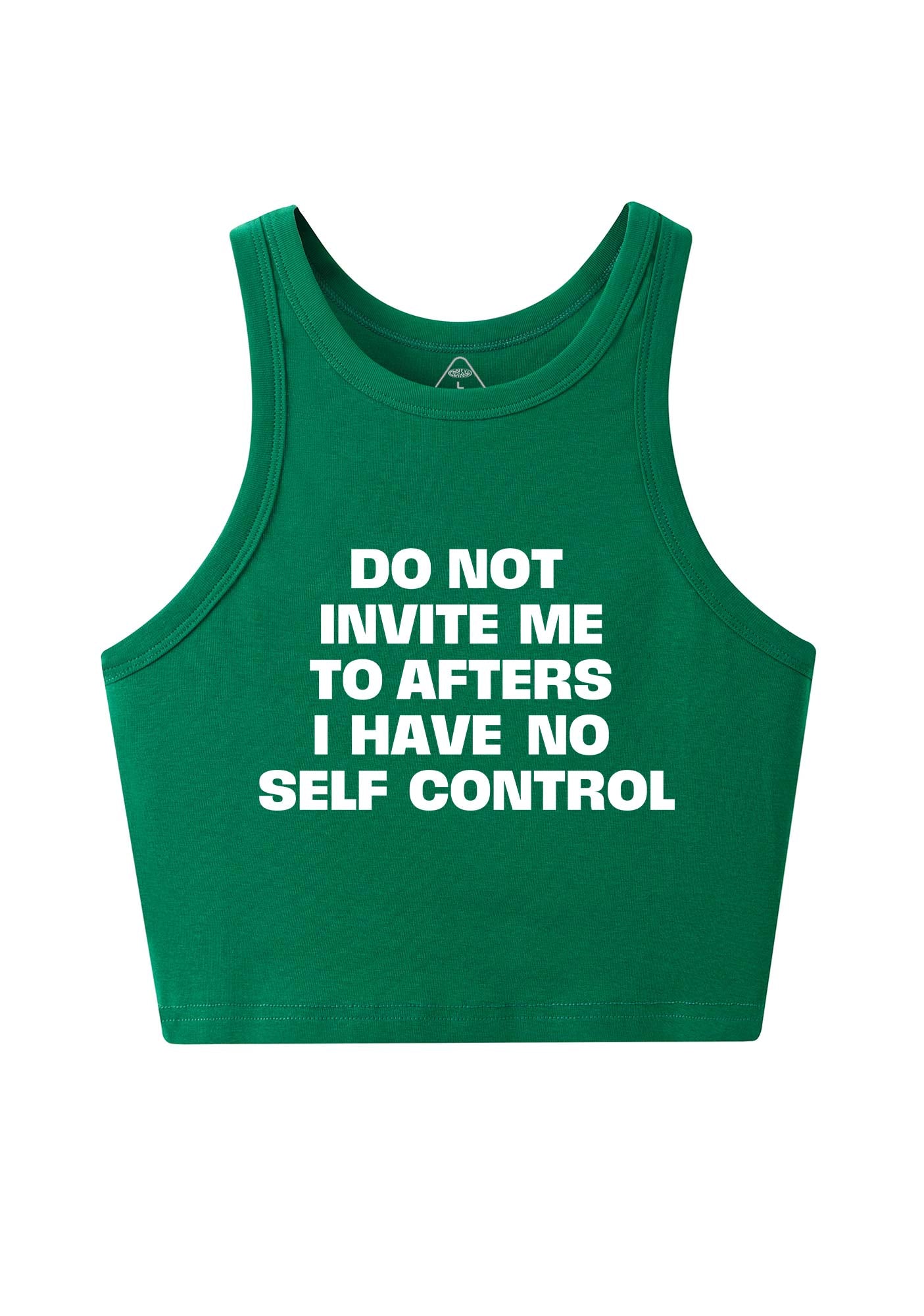 Do Not Invite Me To Afters Y2K Crop Tank Top Cherrykitten