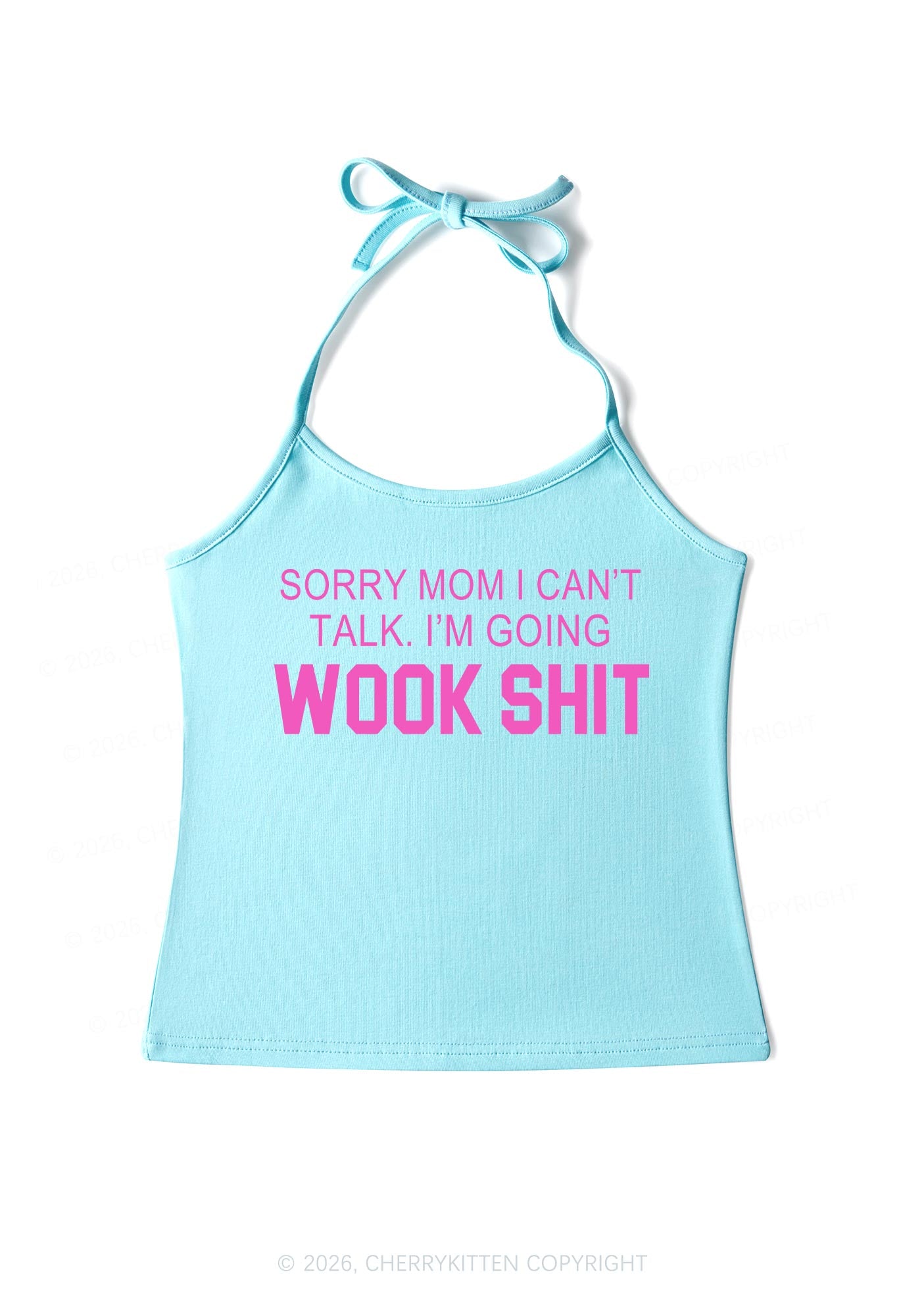 Im Going Wook Shxt Y2K Halter Neck Cami Cherrykitten