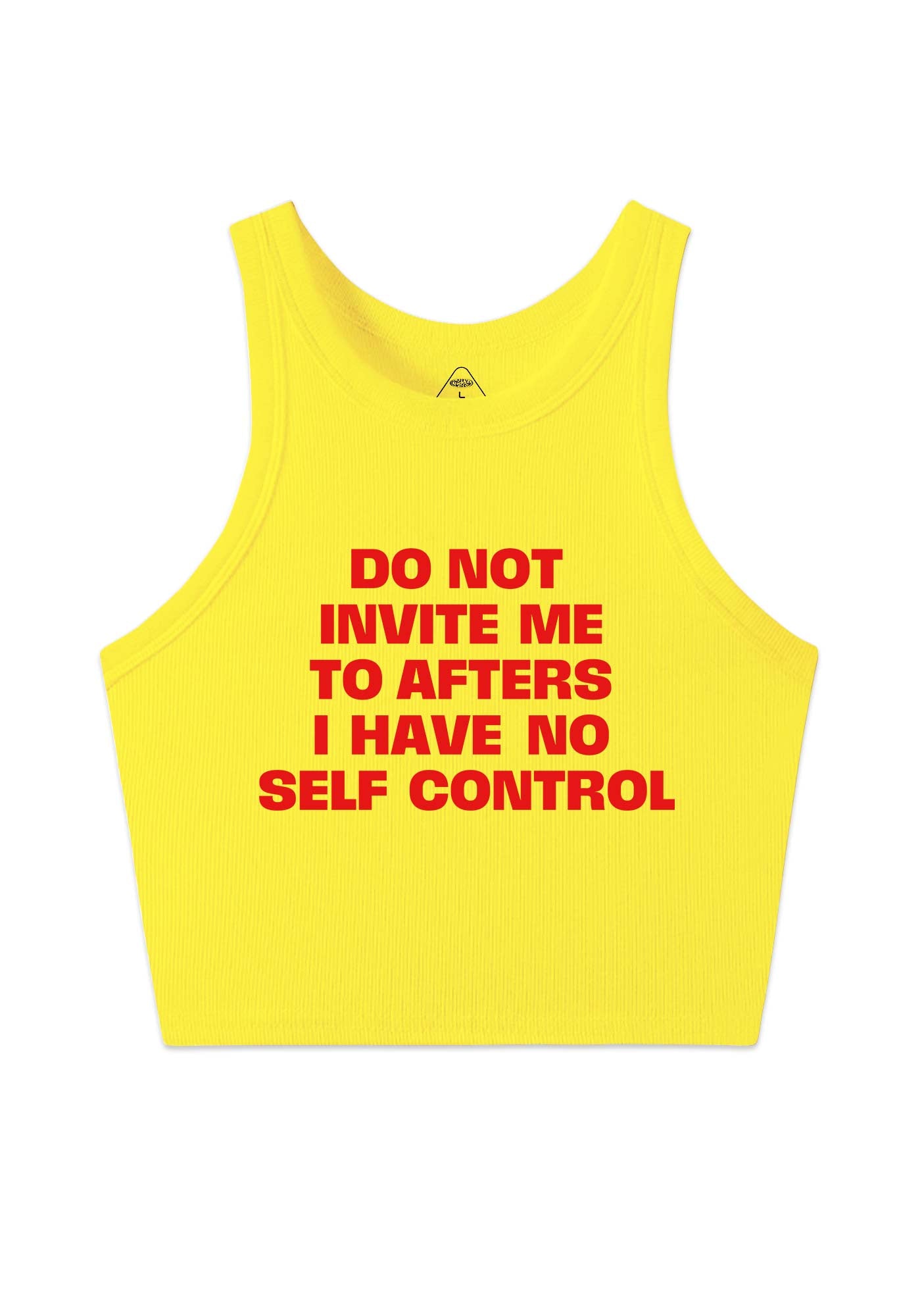 Do Not Invite Me To Afters Y2K Crop Tank Top Cherrykitten