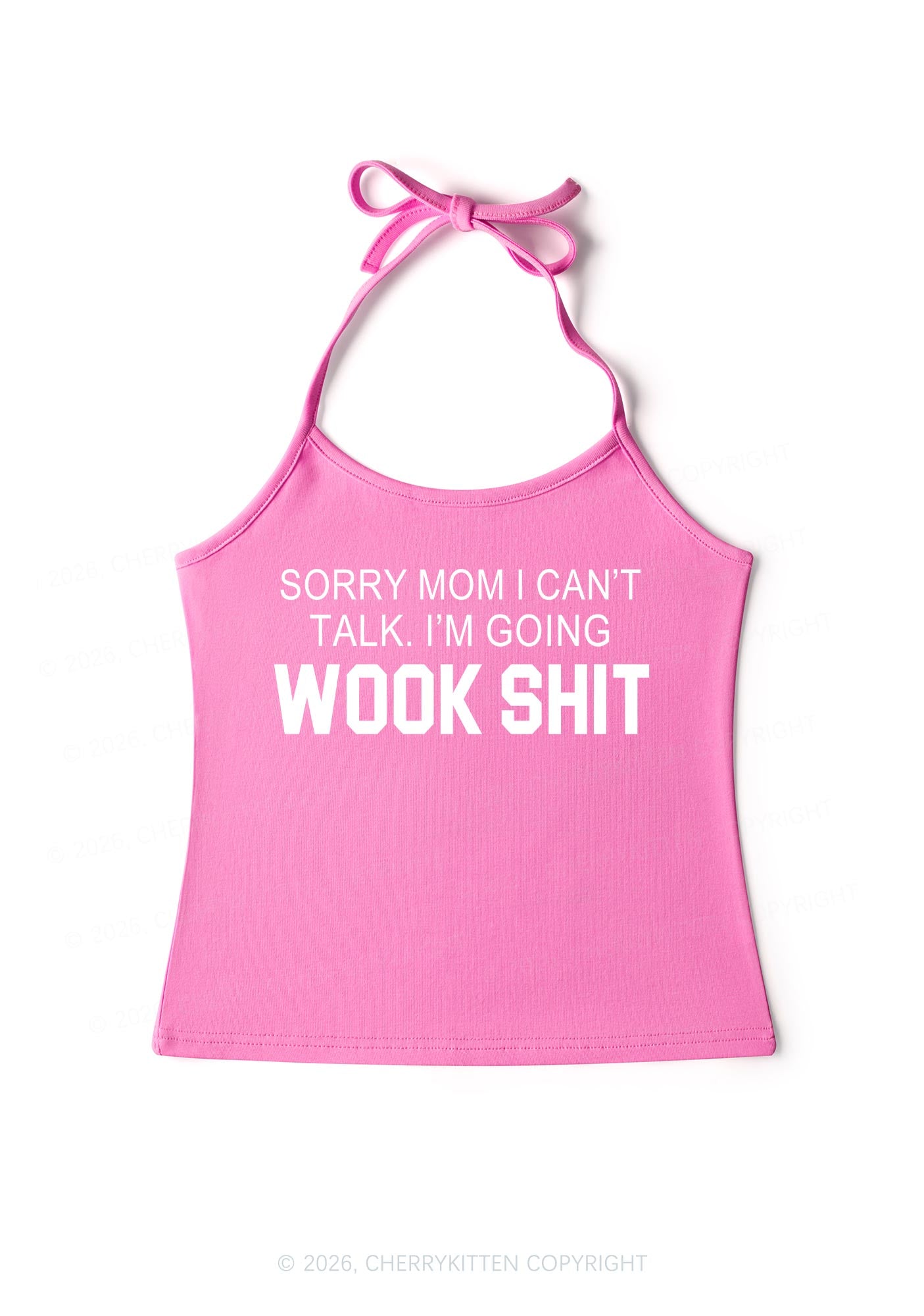 Im Going Wook Shxt Y2K Halter Neck Cami Cherrykitten