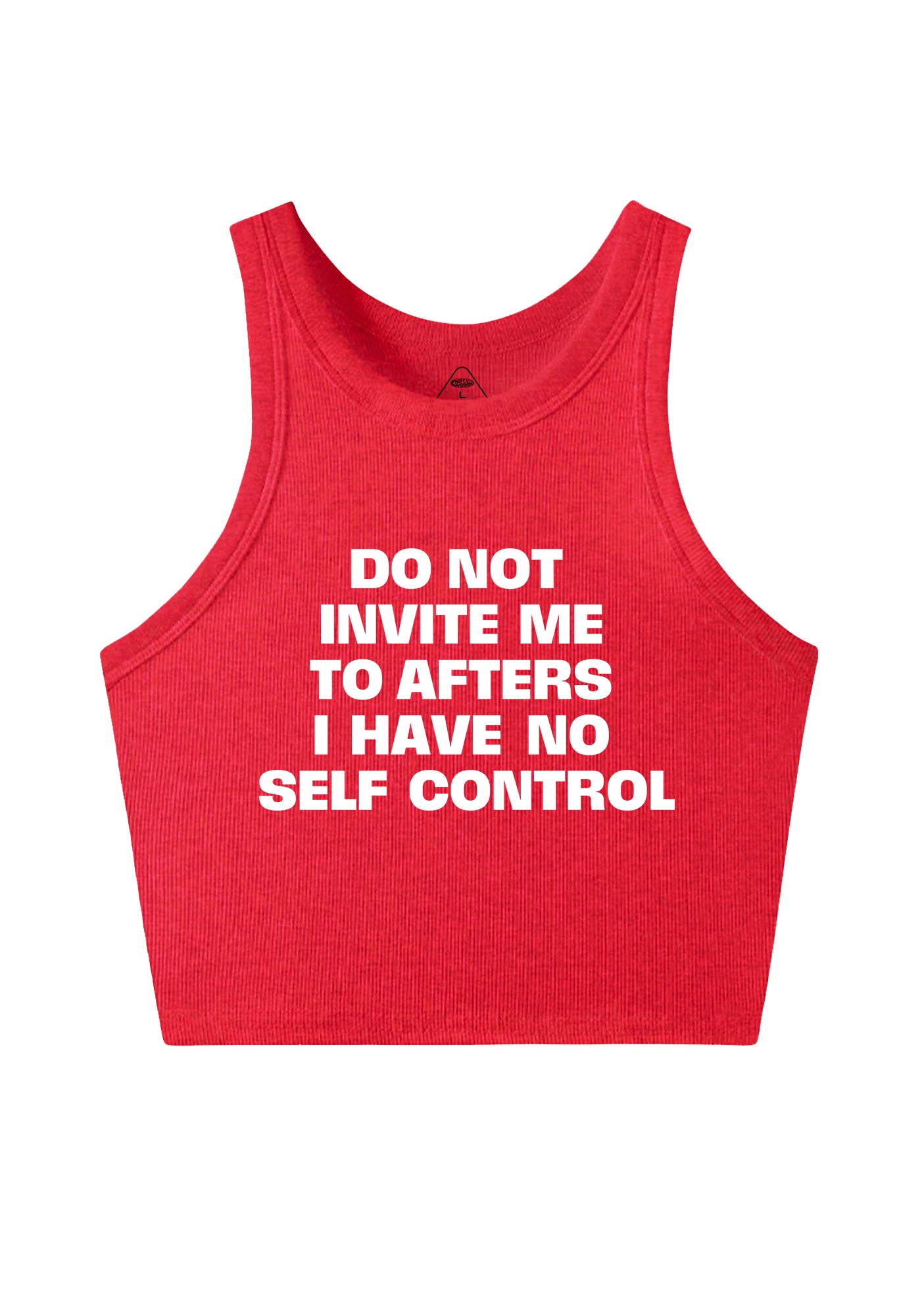 Do Not Invite Me To Afters Y2K Crop Tank Top Cherrykitten