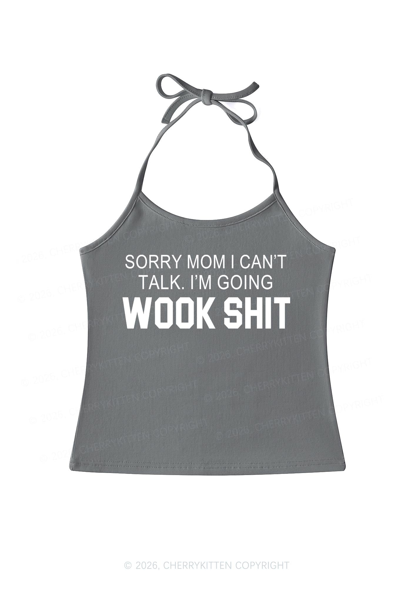 Im Going Wook Shxt Y2K Halter Neck Cami Cherrykitten