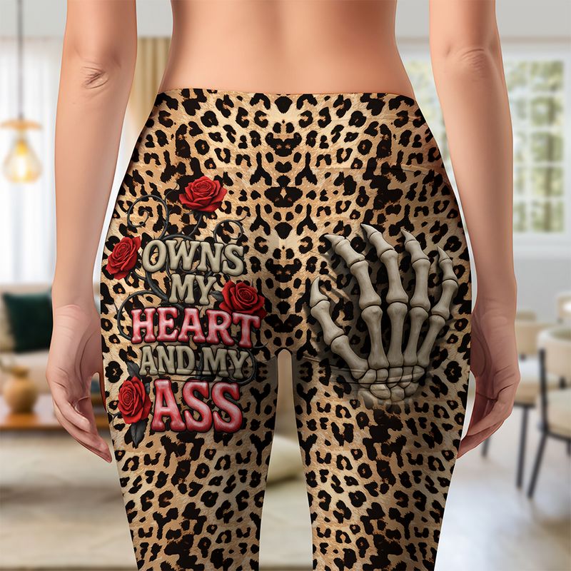 Skeleton Hand Personalized Funny Gifts For Her Leggings 