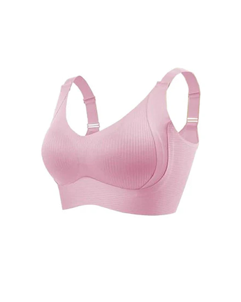Women's Solid Color Four-Row Adjustable Wire-Free Comfortable bra