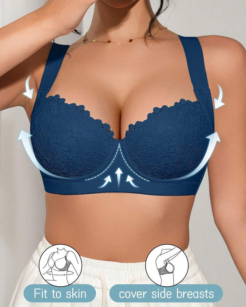Women's Comfortable Push-Up Lace Underwire Bra