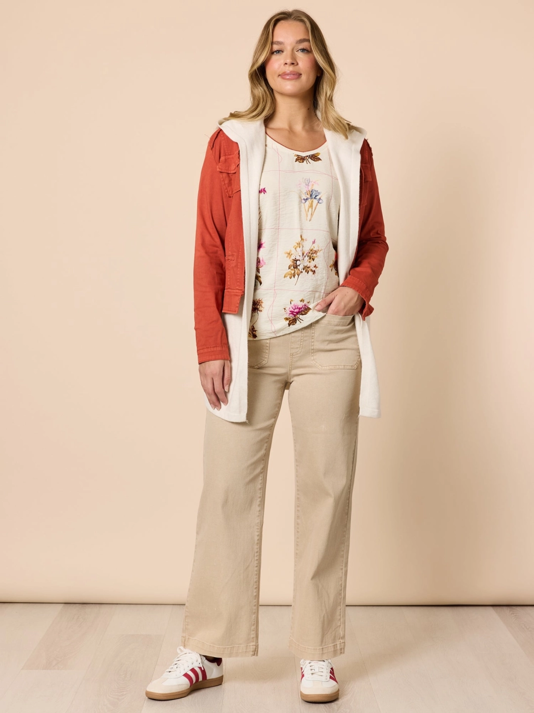 Carpenter Stretch Wide Leg Pull On Denim Jean 