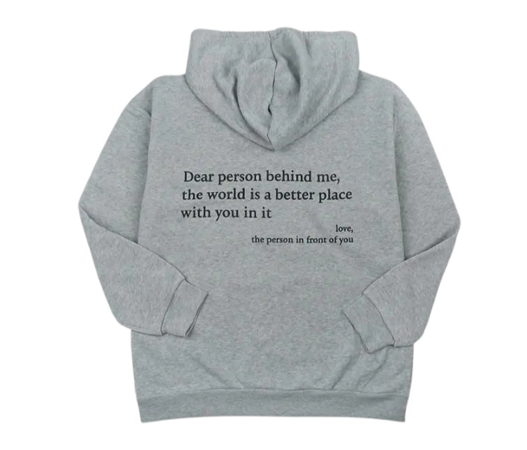 Dear Person Behind Me Zip Hoodie