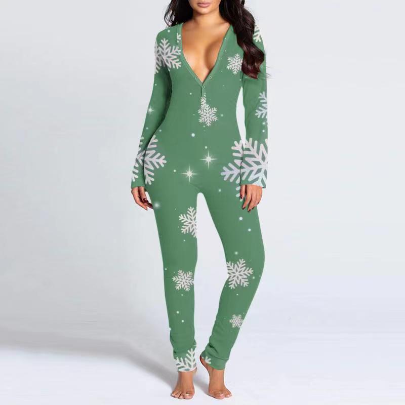 🎄Women Button Flap Sexy Jumpsuit 🎁