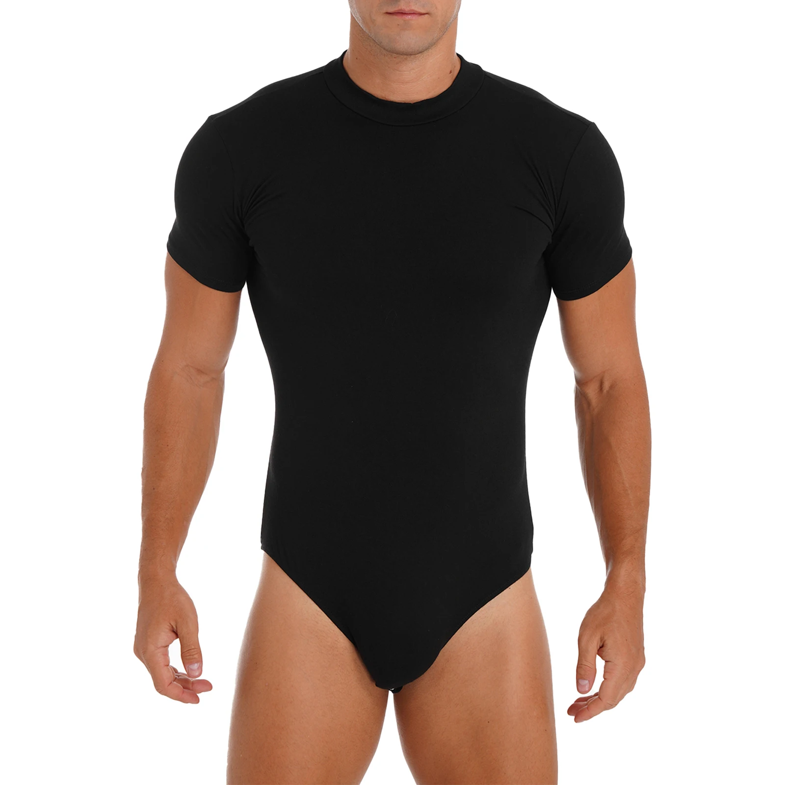 Mens Button Crotch Bodysuit 