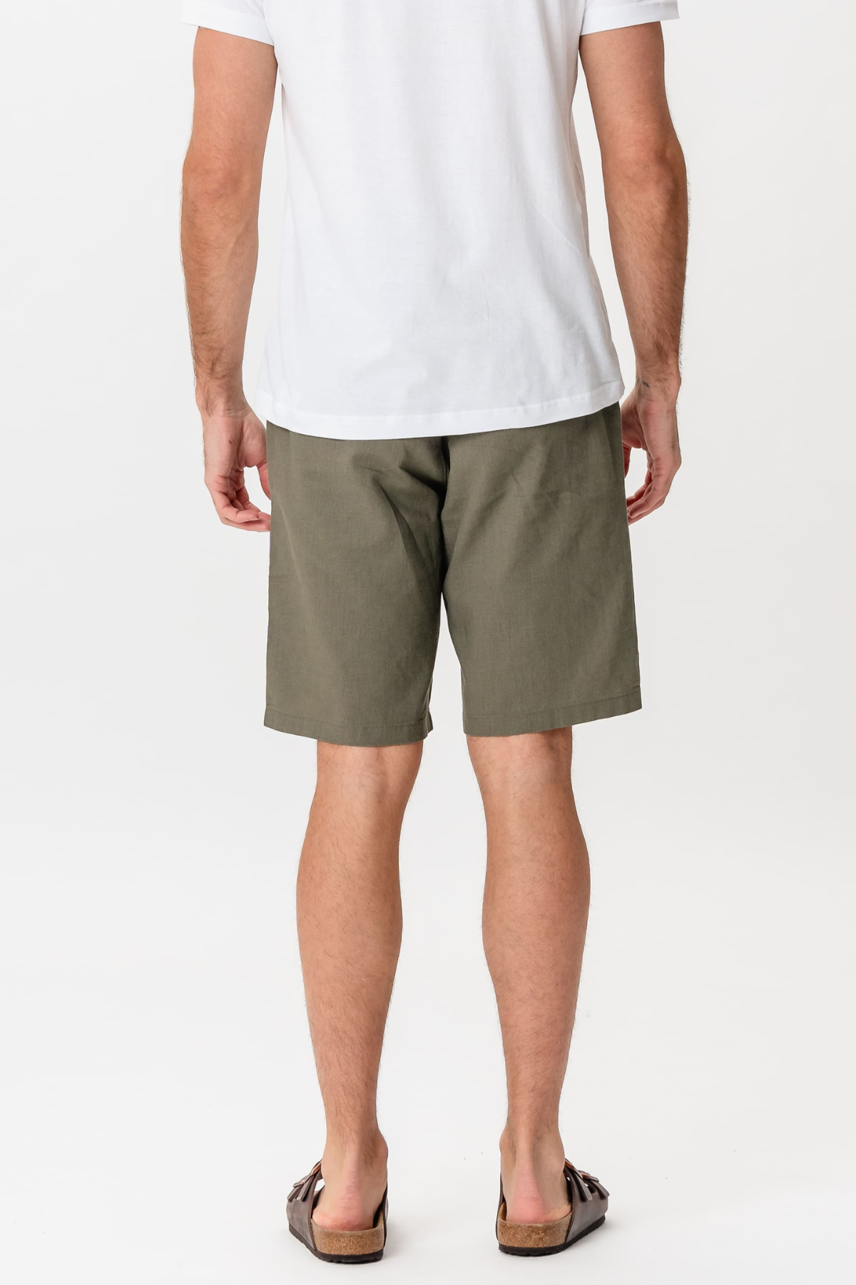 Linen Shorts - Army