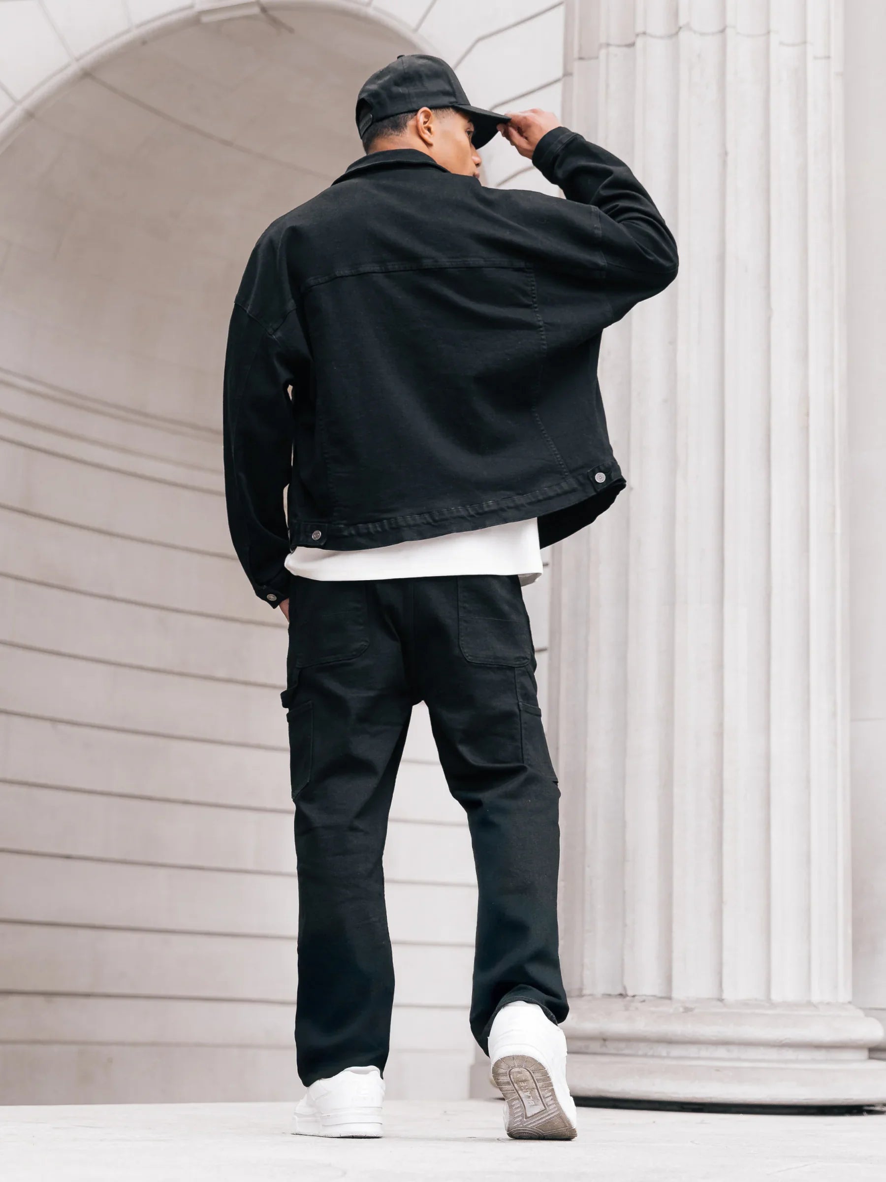 Blacktend Denim Trucker Jacket - Black