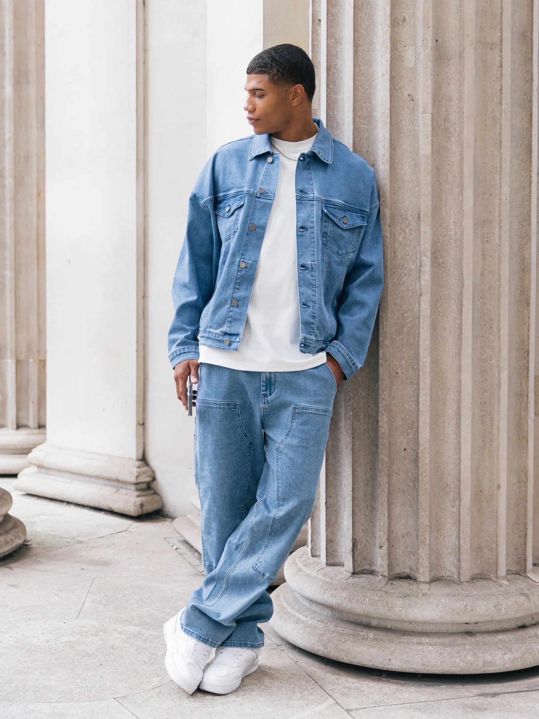 Blakely Denim Trucker Jacket - Blue