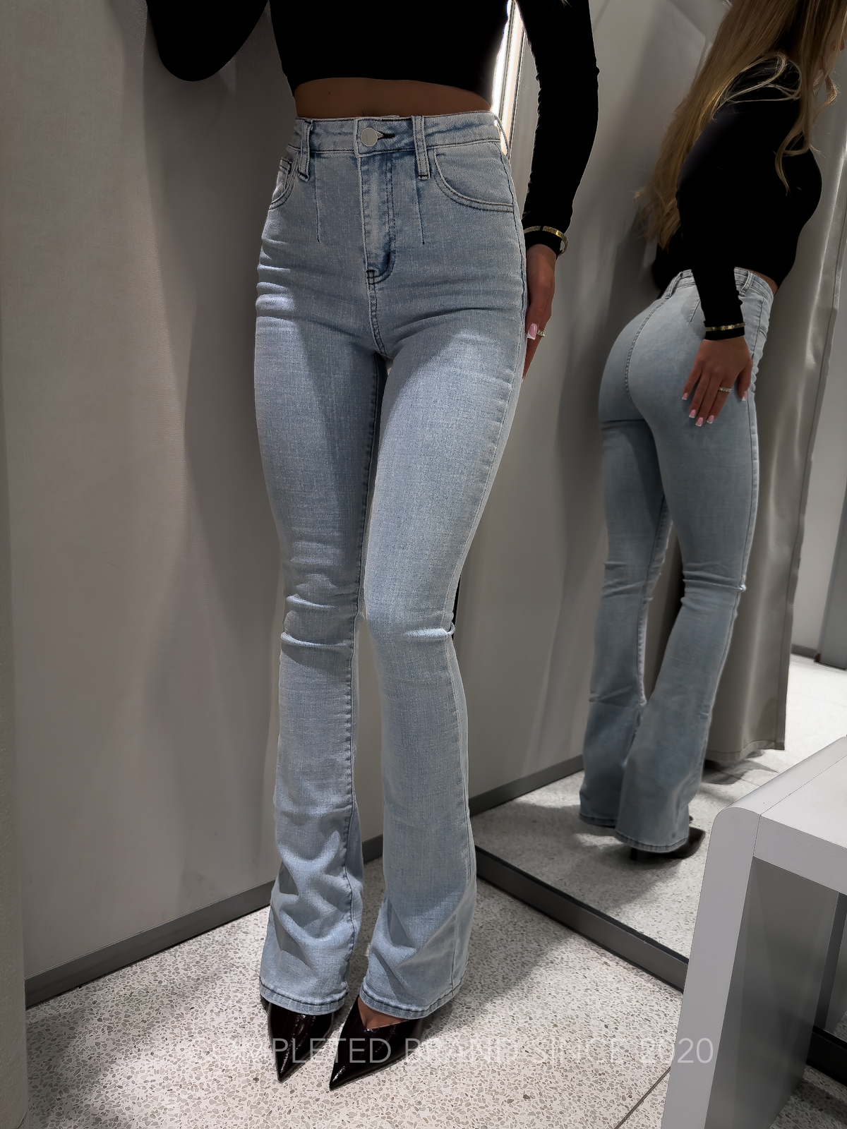 HIGH SCULPT FIT FLARE JEANS