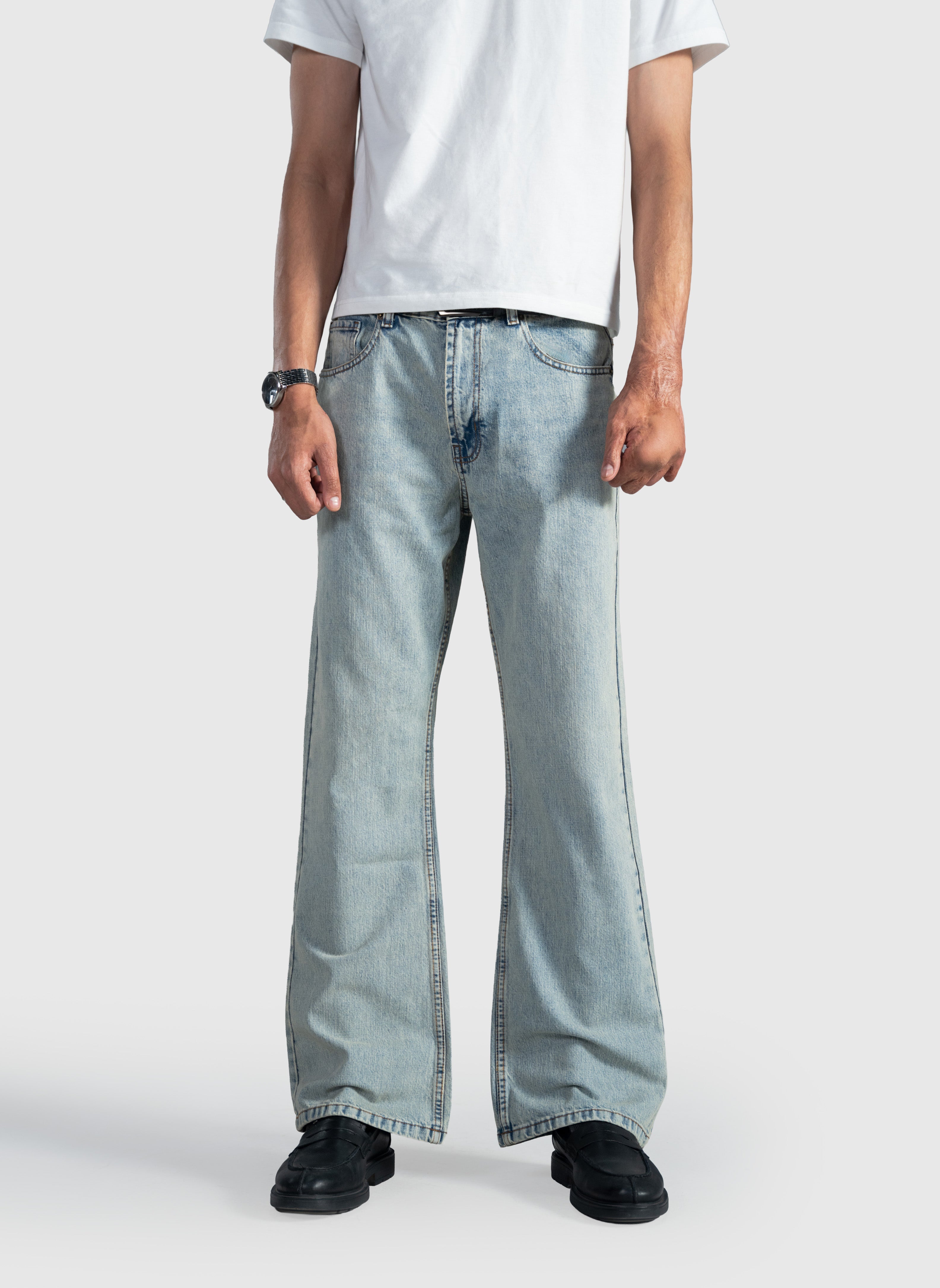 Powder Blue Bootcut