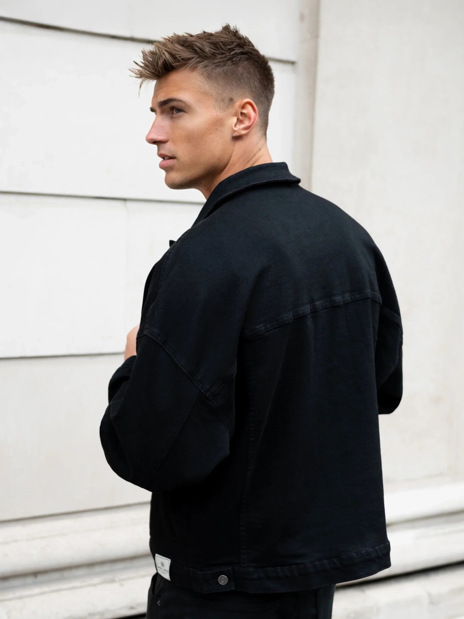 Blacktend Denim Trucker Jacket - Black