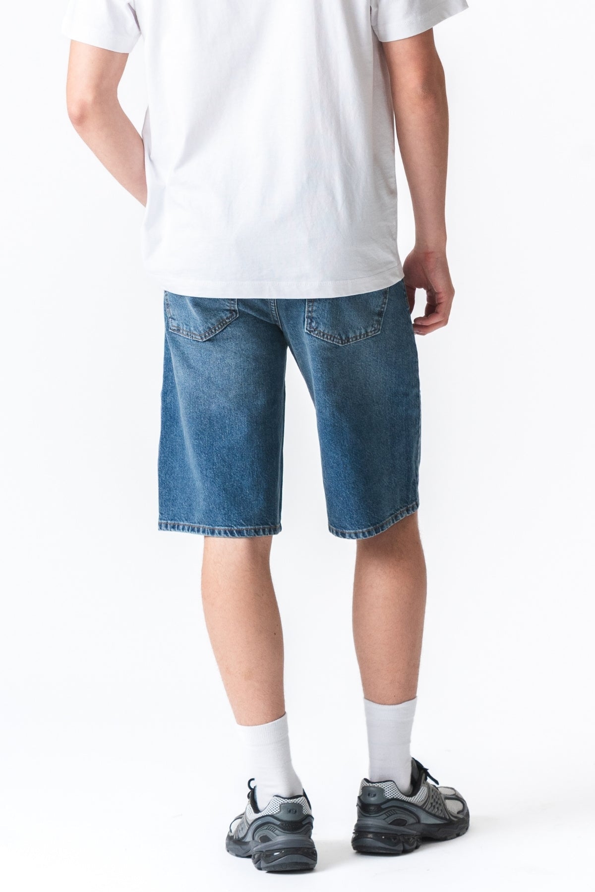 Denim Shorts Loose - Blue