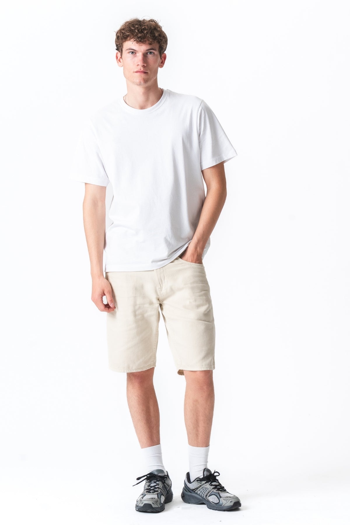 Philip Denim Shorts - Sand
