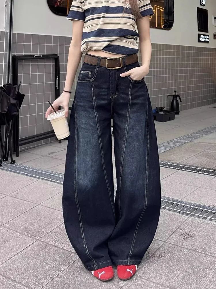 Retro Paneled Scimitar Jeans