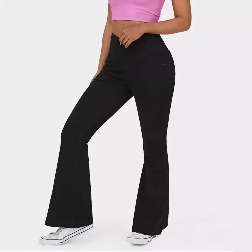 Cross Waist High Waist Flare Jeans | Curvy Fit ✨