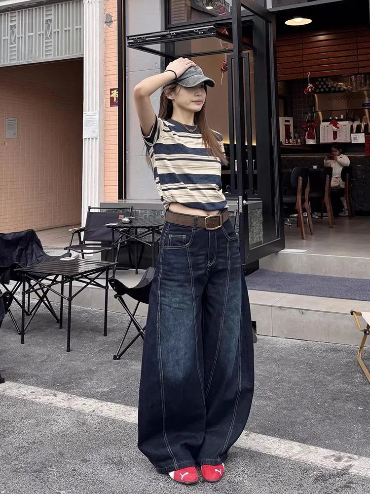 Retro Paneled Scimitar Jeans