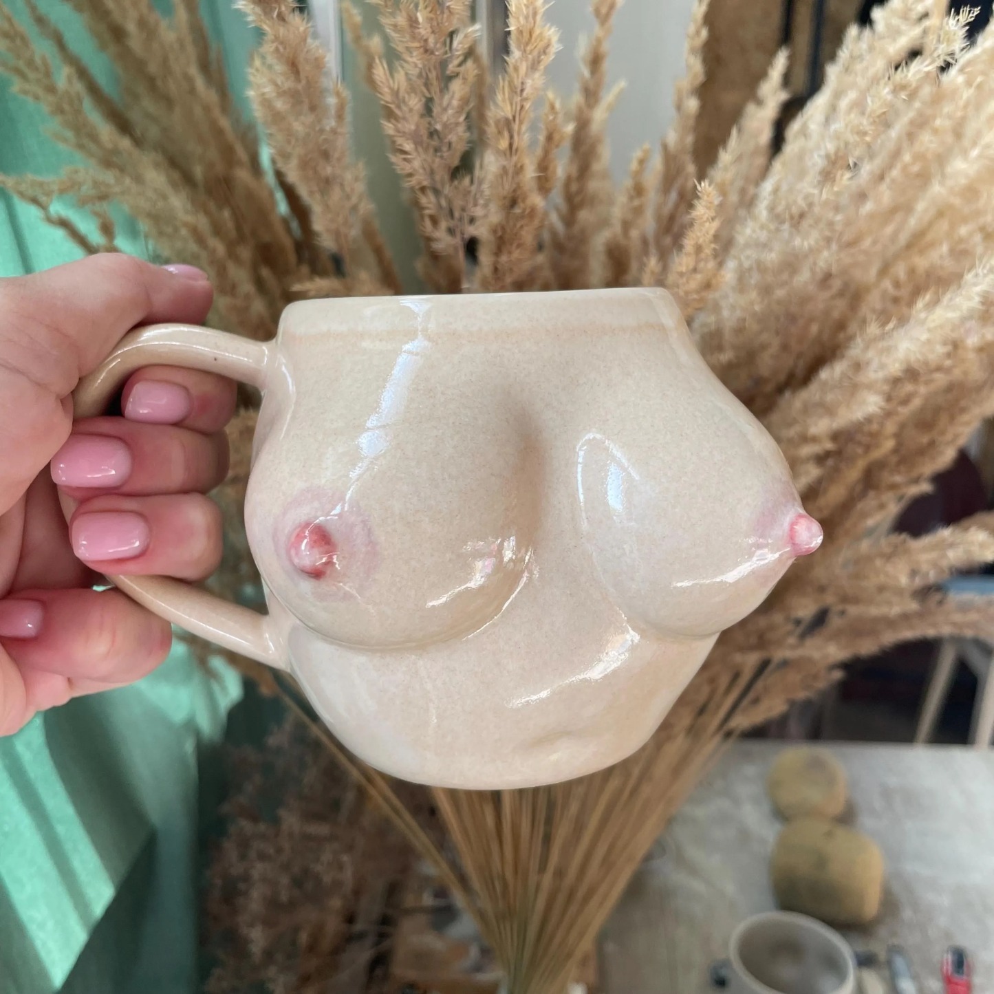 🤣Handmade Ceramic Tits Mugs