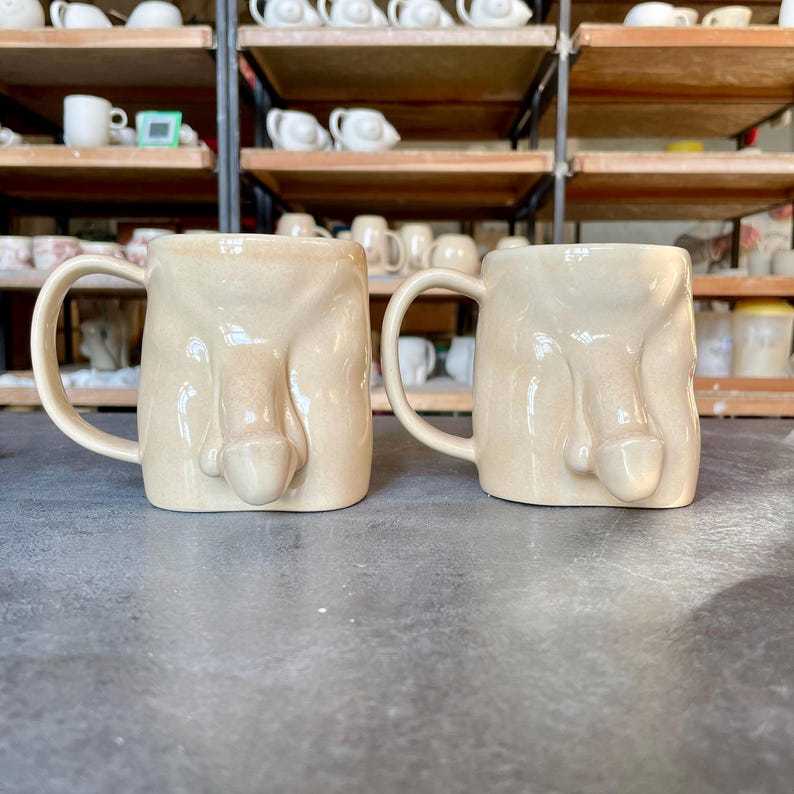 Handmade Ceramic Penis Mug