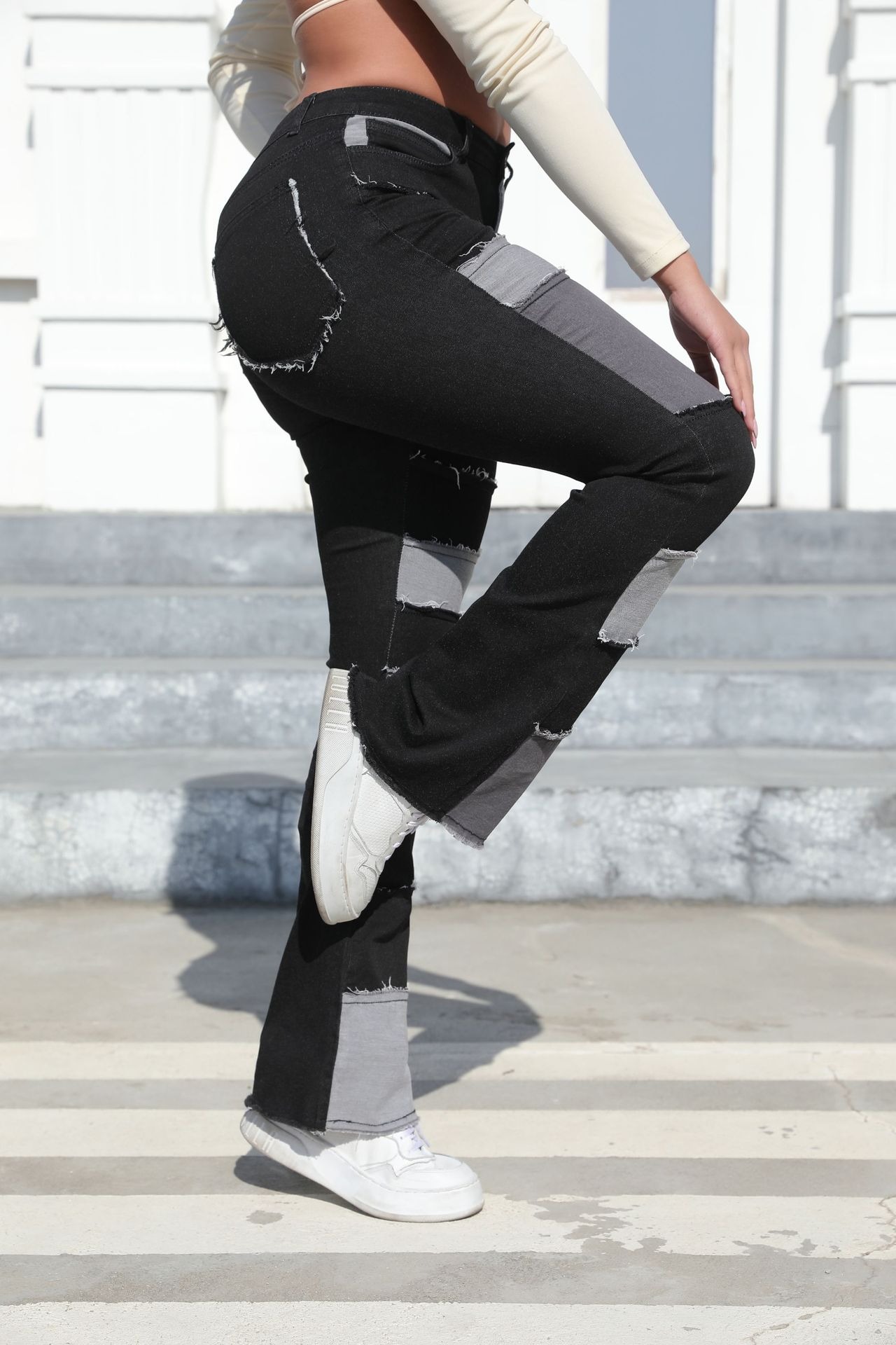 Flared Wide-Leg Jeans — "Hot Girl" Style Denim Trousers