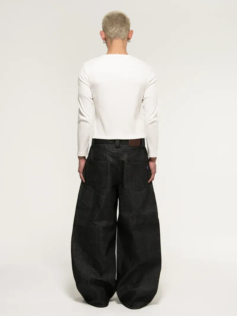Selvedge Curved Jeans For Men