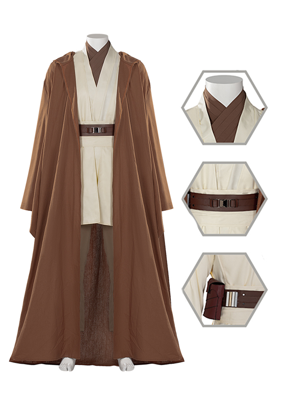 Obi-Wan Kenobi 2022 Costume Obi-Wan Kenobi Suit Cosplay Upgrade Ver