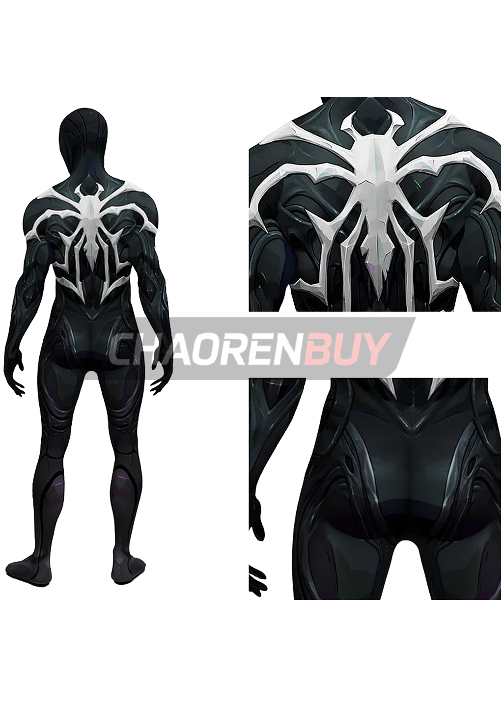 Symbiote Spider-Man Costume Marvel Rivals Cosplay Bodysuit for Adult Kids