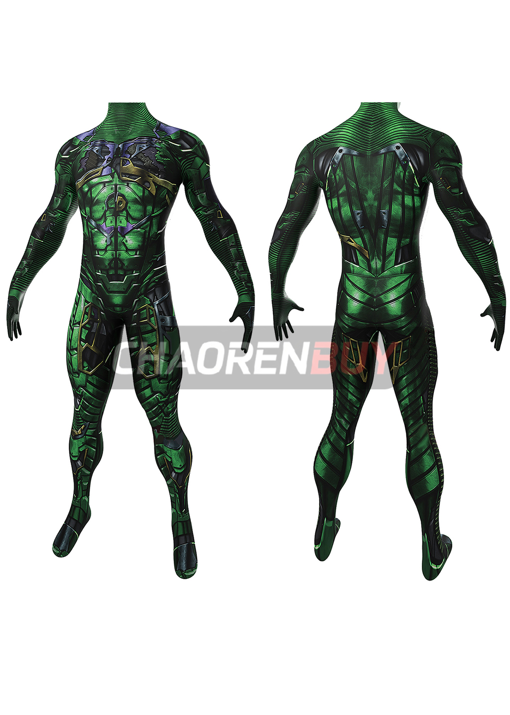 Green Goblin Costume Spider-Man: No Way Home Cosplay Bodysuit for Adult Kids