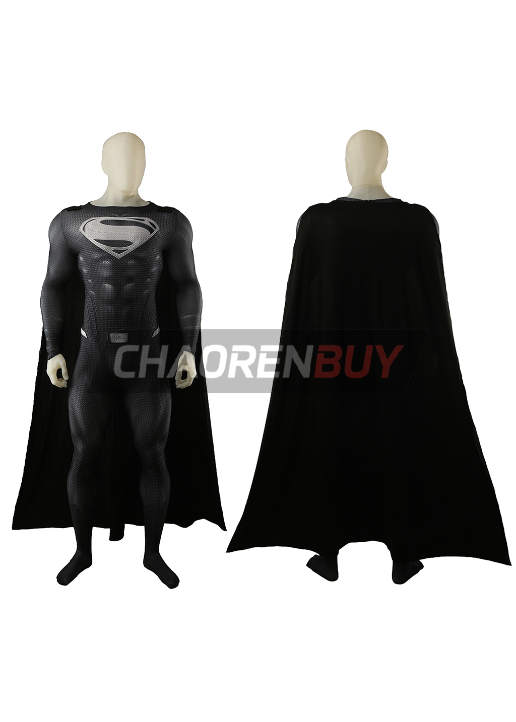 Superhero Man Costume Zack Snyder Cosplay Bodysuit for Adult Kids