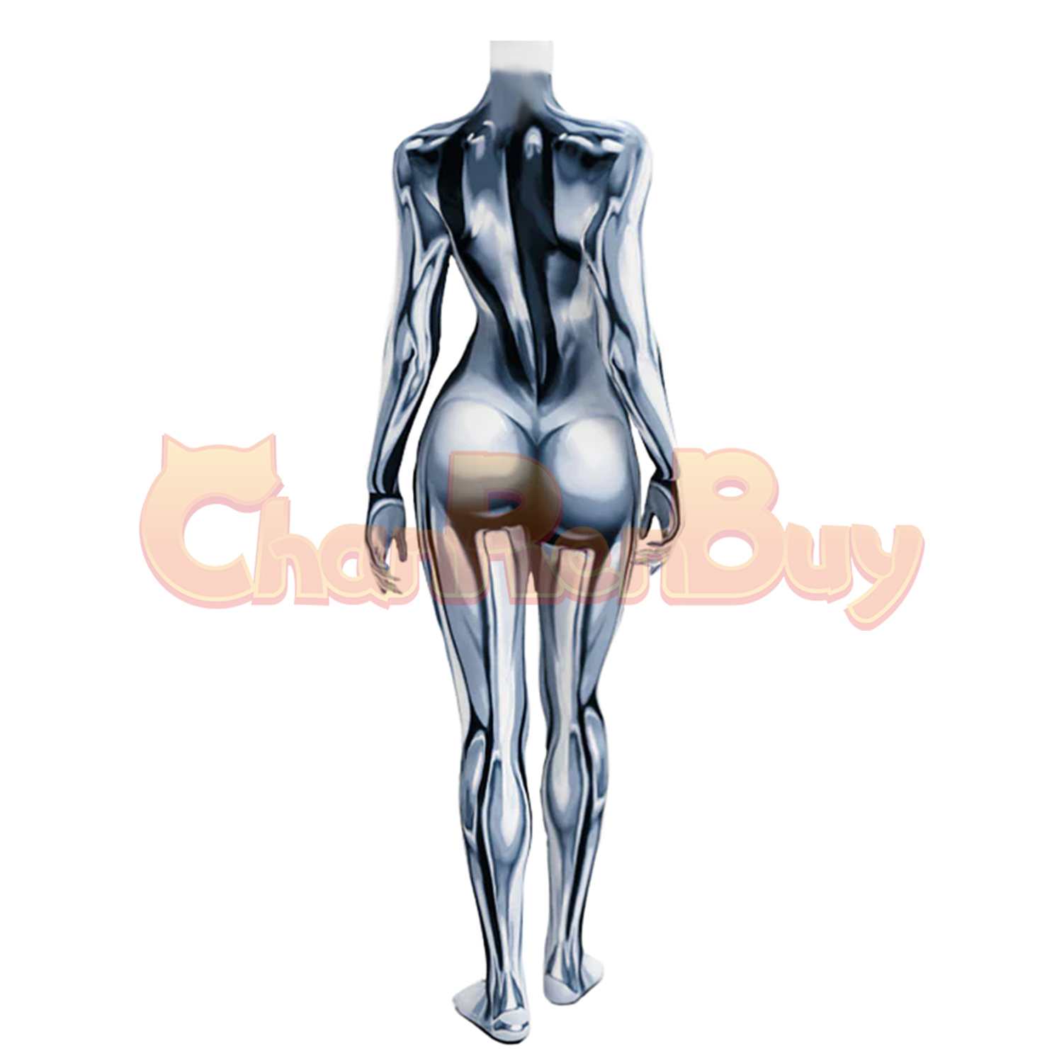 Silver Surfer Costume The Fantastic Four Shalla-Bal Bodysuit Cosplay for Adult Kids