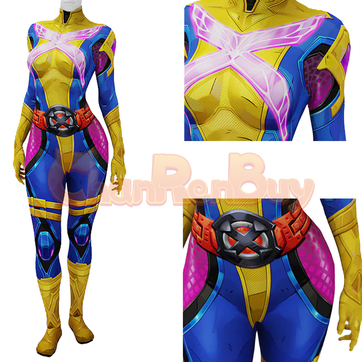Storming Ignition Storm Costume Marvel Rivals Bodysuit Cosplay for Adult Kids