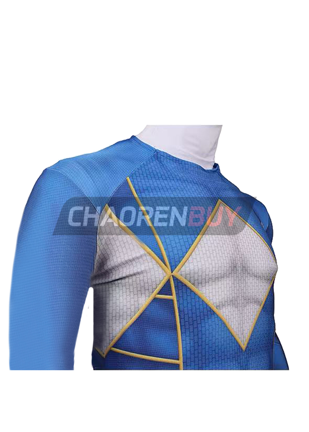 Tricera Ranger Costume Kyōryū Sentai Zyuranger Cosplay Bodysuit for Adult Kids