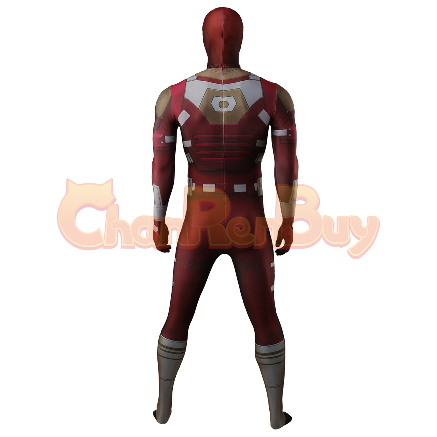 Red Guardian Costume Thunderbolts Bodysuit Cosplay for Adult Kids