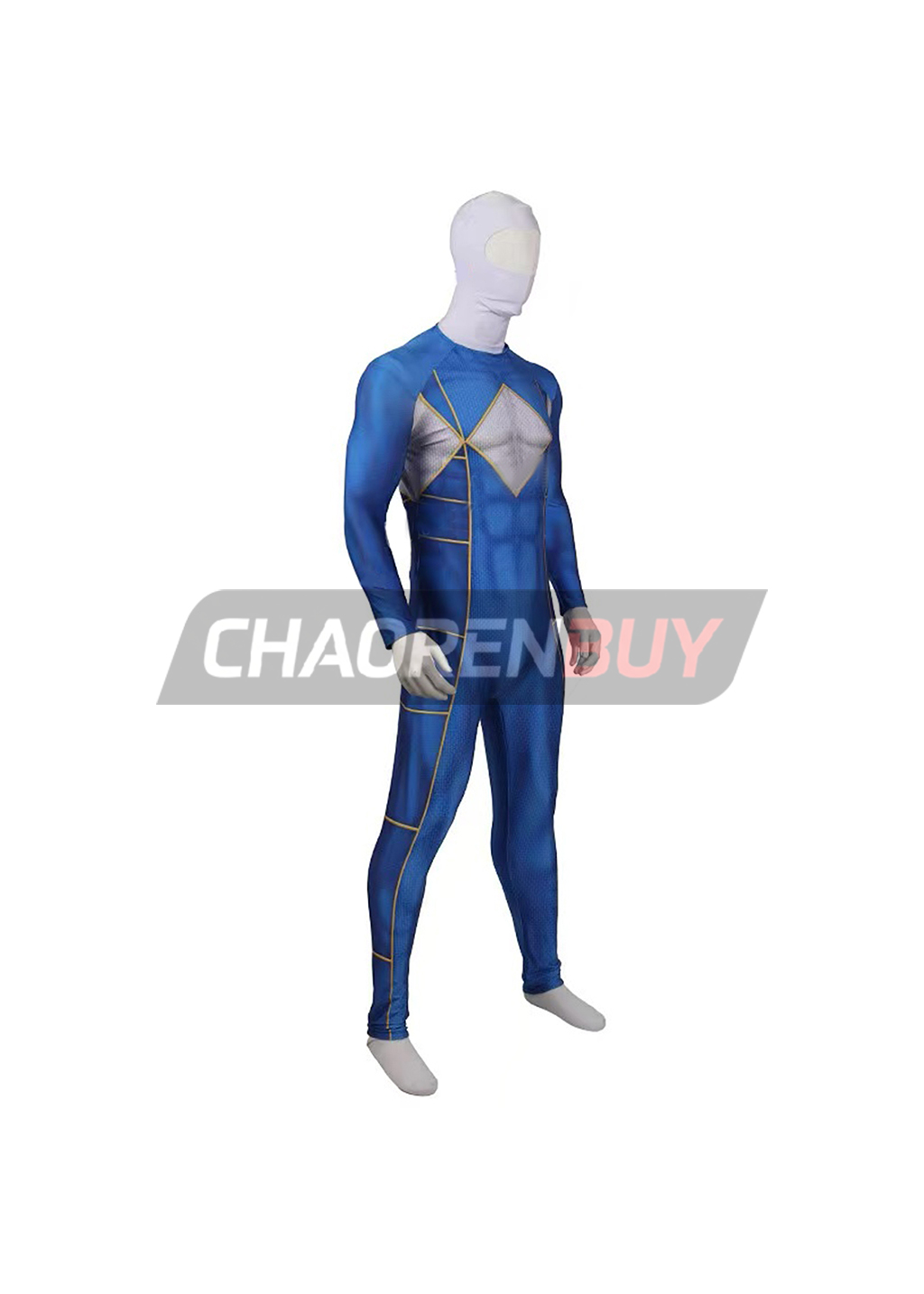 Tricera Ranger Costume Kyōryū Sentai Zyuranger Cosplay Bodysuit for Adult Kids