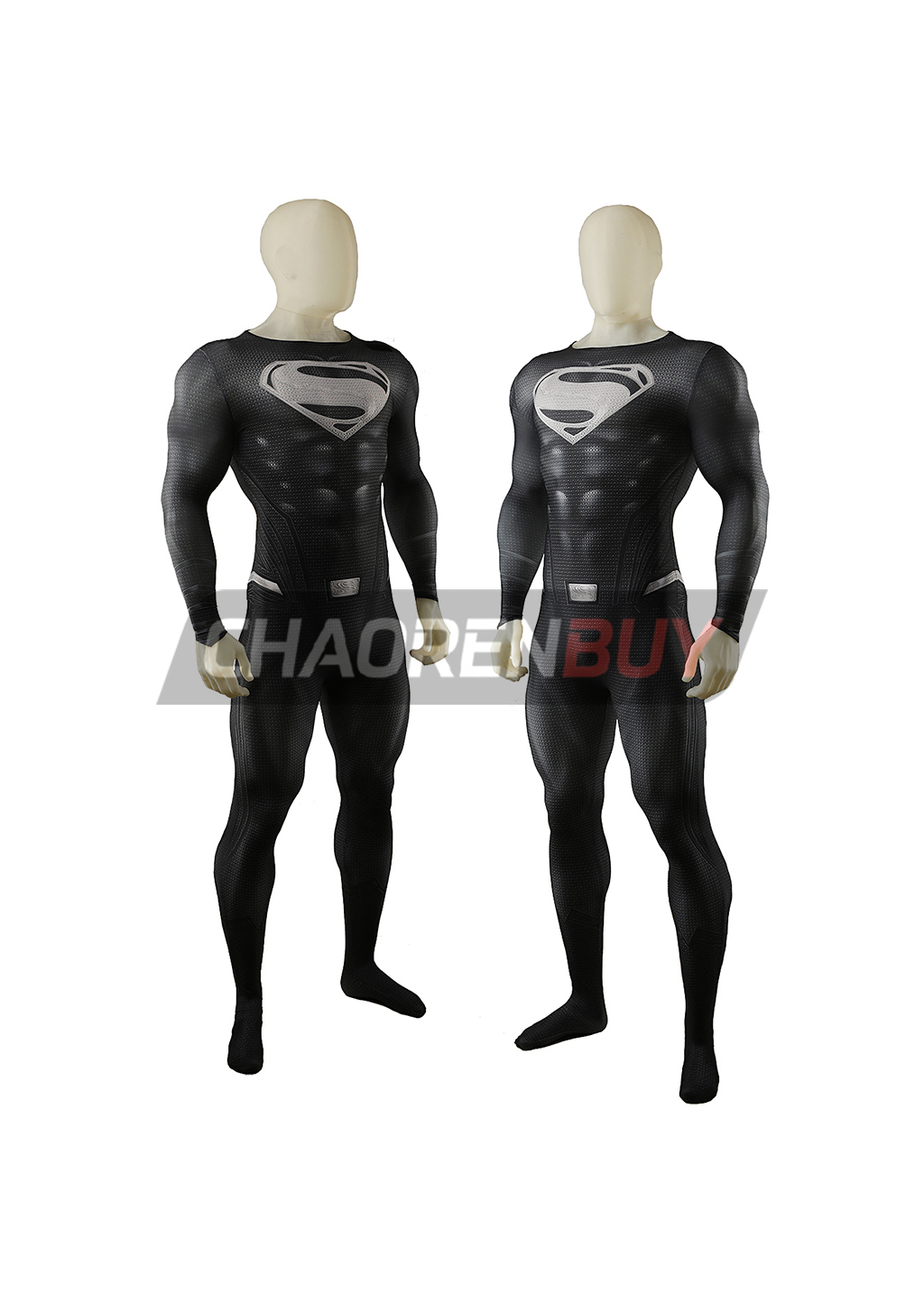 Superhero Man Costume Zack Snyder Cosplay Bodysuit for Adult Kids