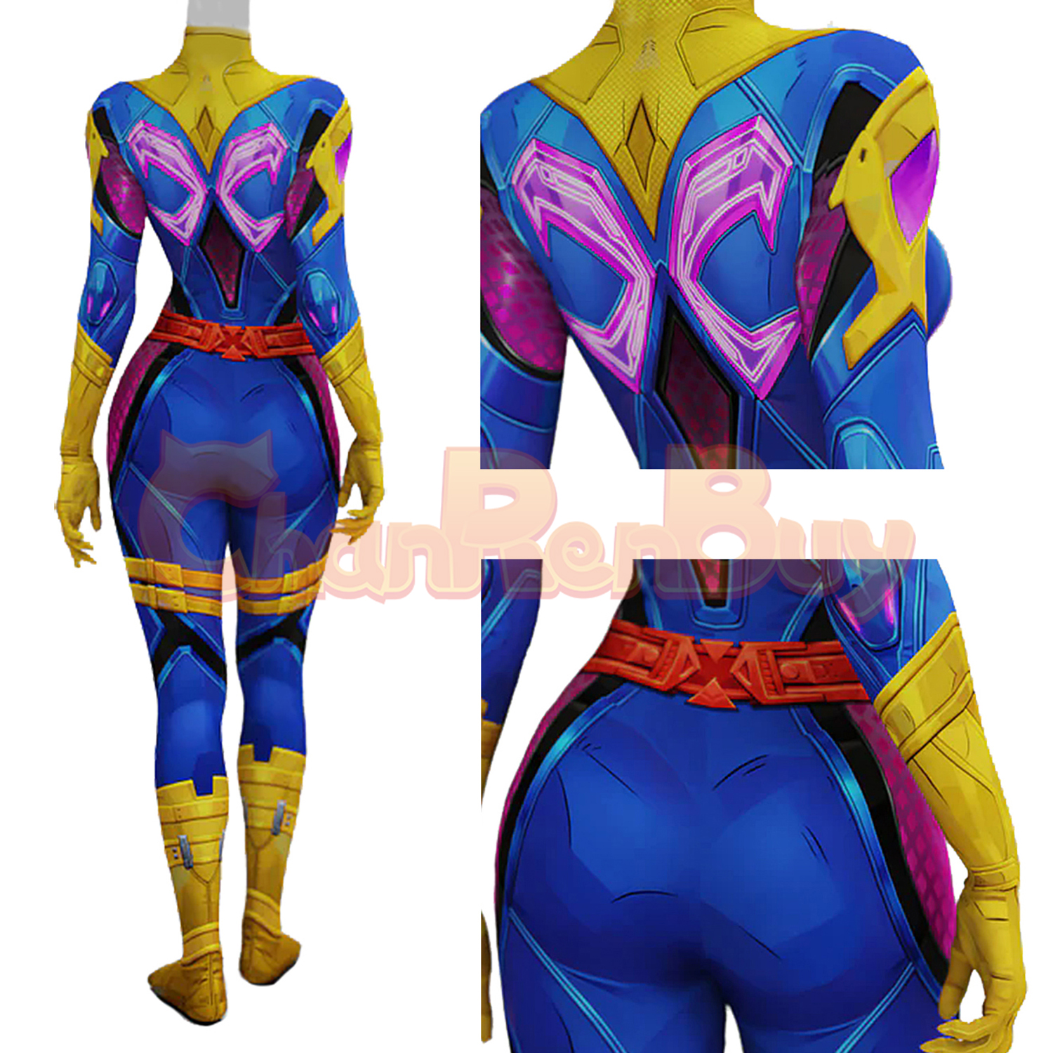 Storming Ignition Storm Costume Marvel Rivals Bodysuit Cosplay for Adult Kids